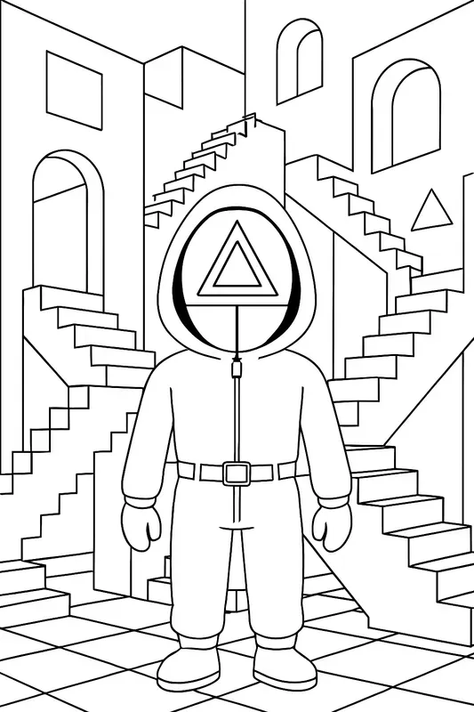 Squid Game Coloring Books