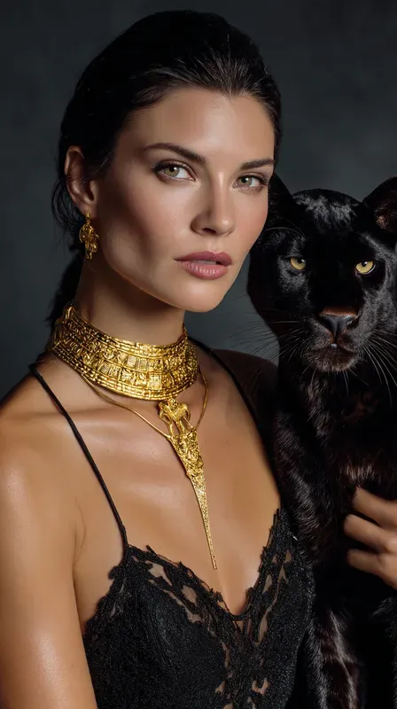 Jewelry Ad Generator With Model Animals