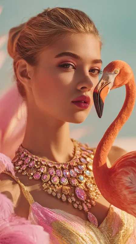 Jewelry Ad Generator With Model Animals