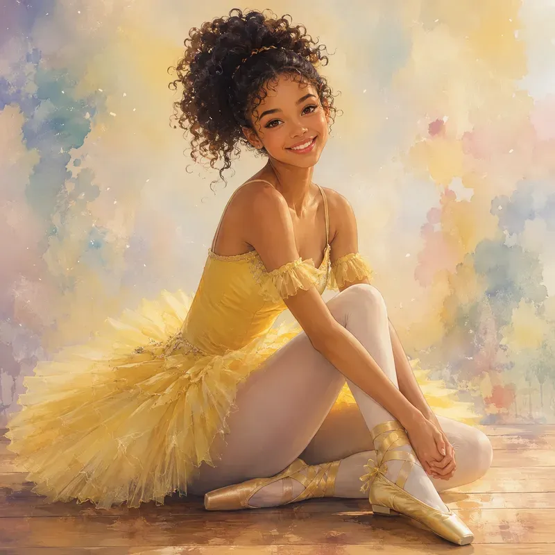Dreamy Painterly Ballet Portraits