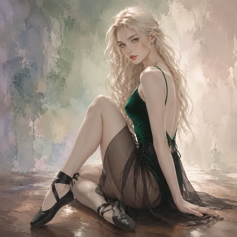 Dreamy Painterly Ballet Portraits