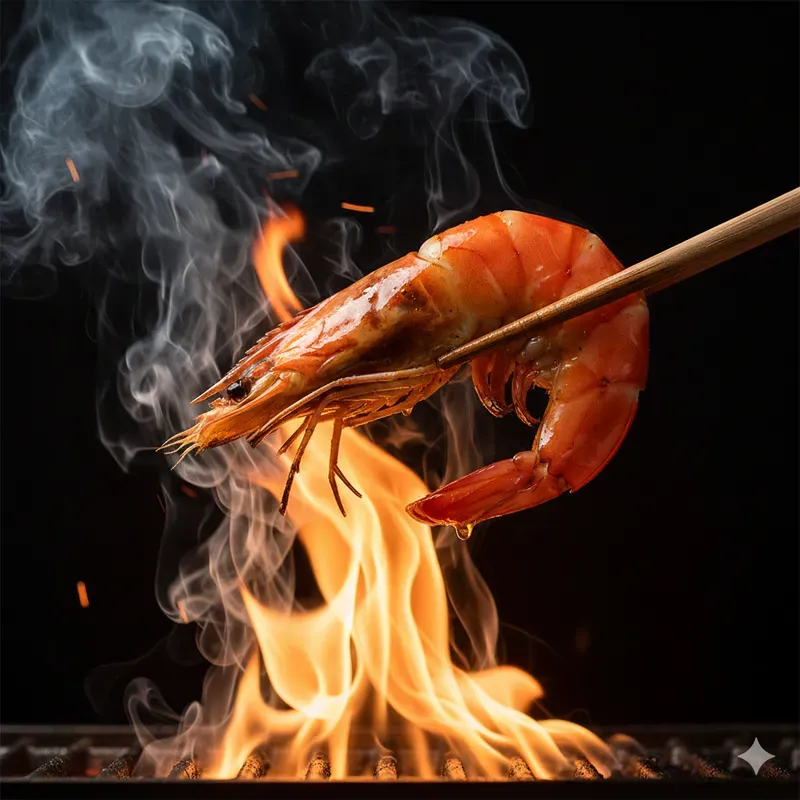 Grilled Perfection In Dark Light