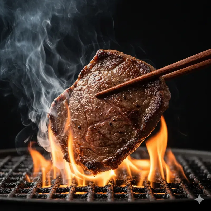 Grilled Perfection In Dark Light