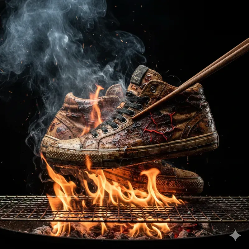 Grilled Perfection In Dark Light