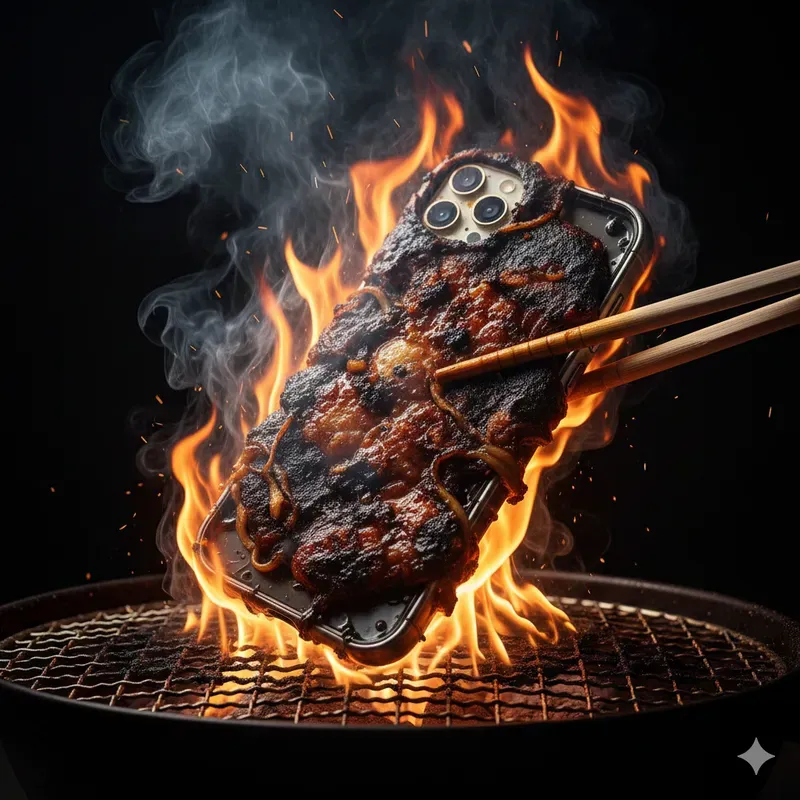 Grilled Perfection In Dark Light