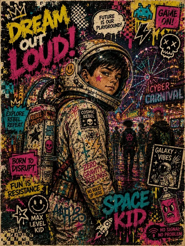 Retro Graffiti Popart Posters
