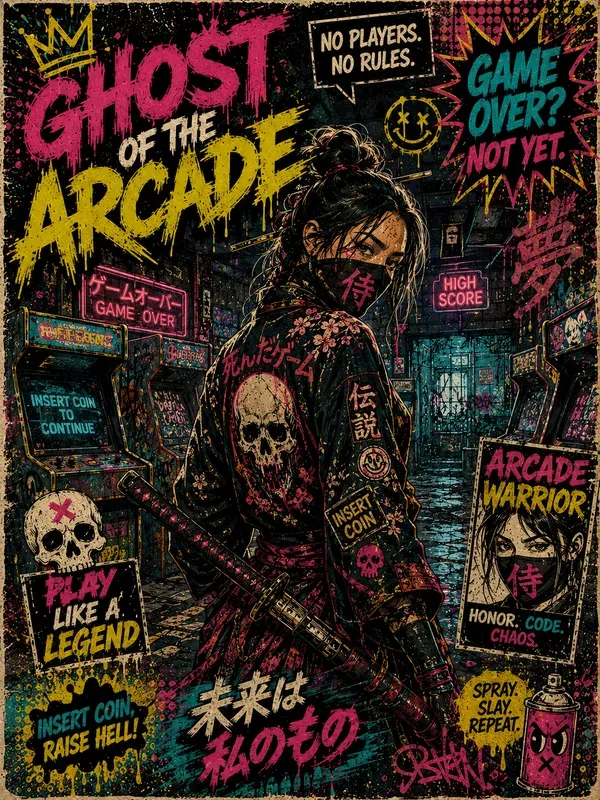 Retro Graffiti Popart Posters