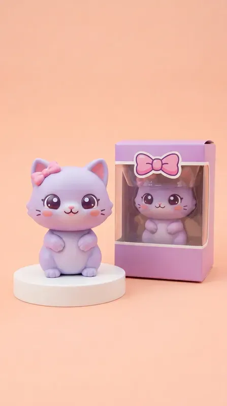 3D Pvc Toy Product Ad Mockups