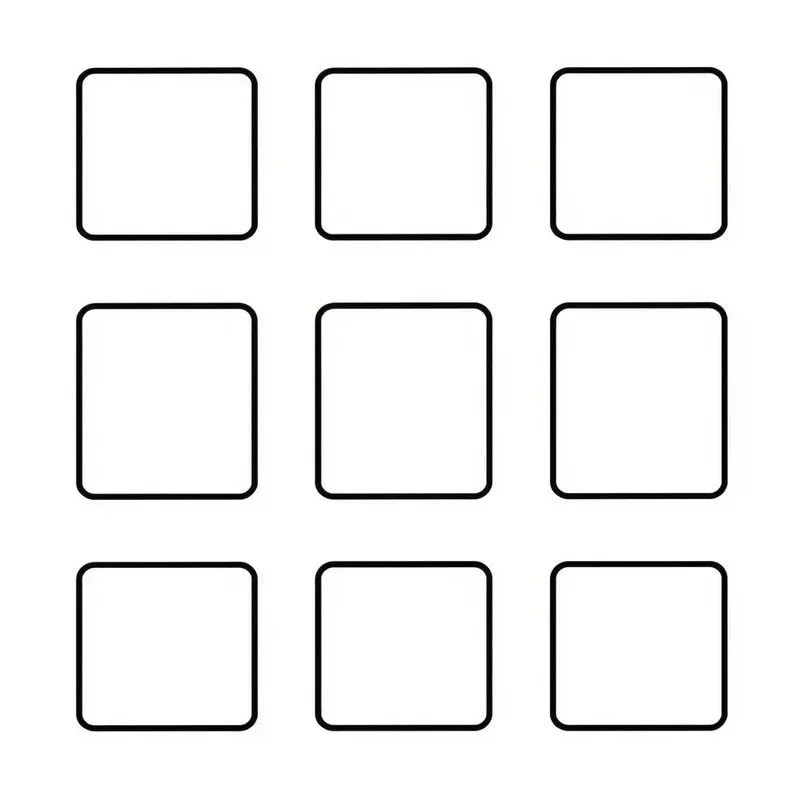 Kids Counting Shapes Worksheet Outlines