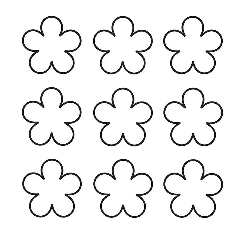 Kids Counting Shapes Worksheet Outlines