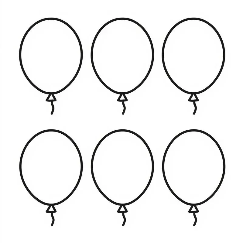Kids Counting Shapes Worksheet Outlines