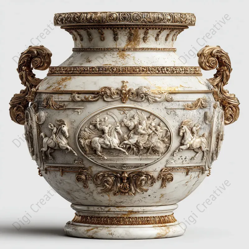 Realistic Ancient Premium Vase Icons