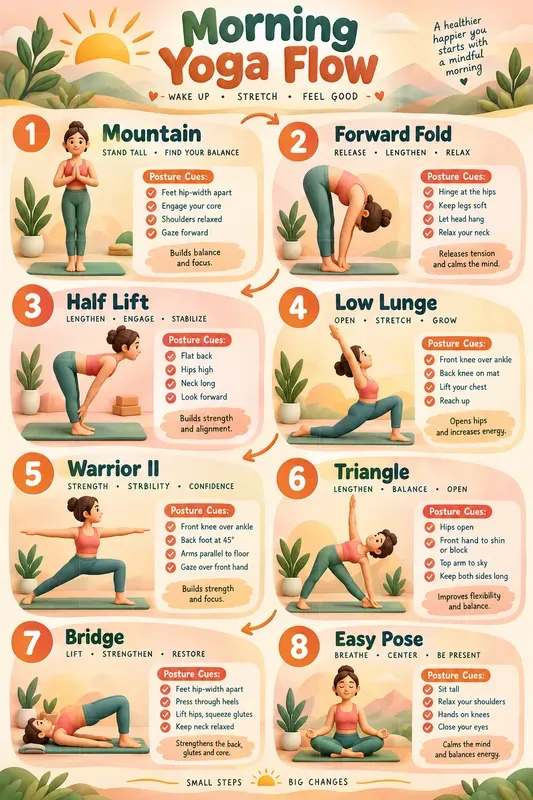 3D Yoga Poses Charts