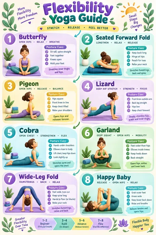3D Yoga Poses Charts