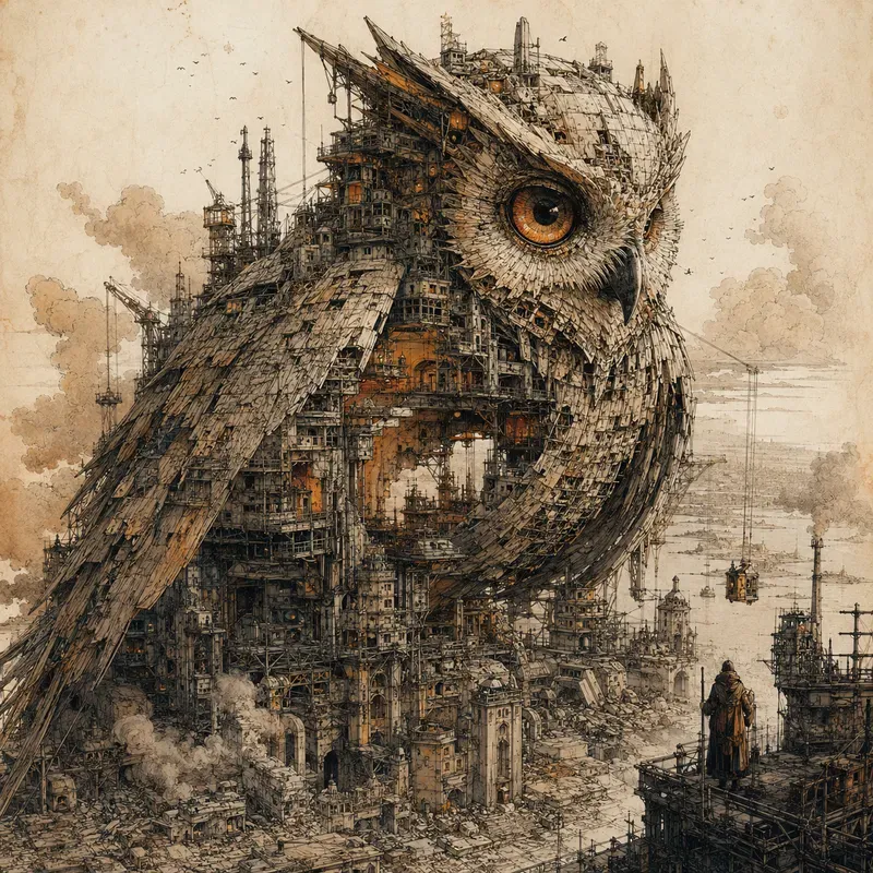 Surreal Architectural Megafusion Art