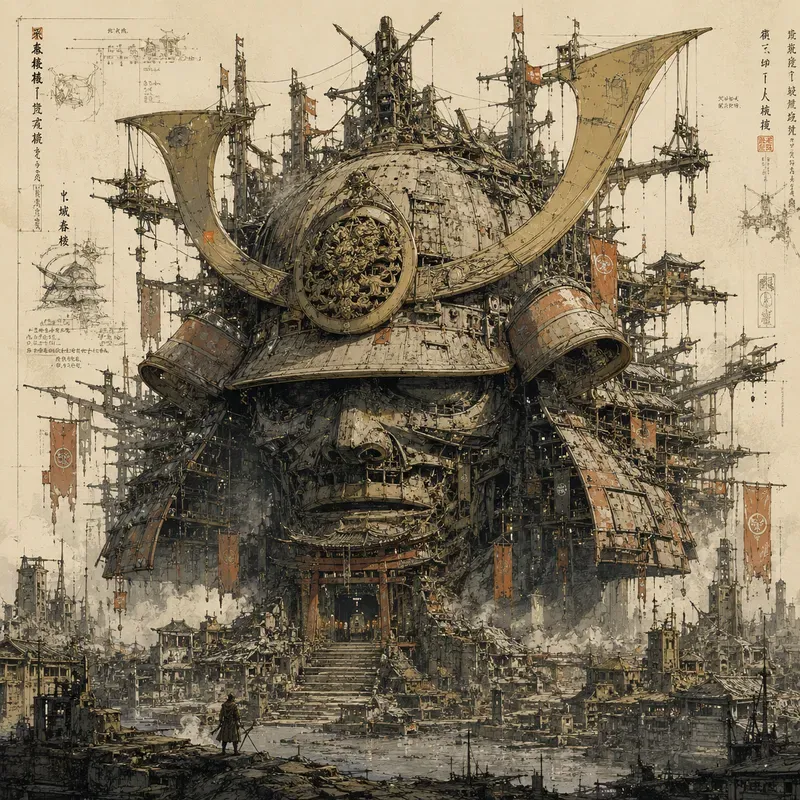 Surreal Architectural Megafusion Art