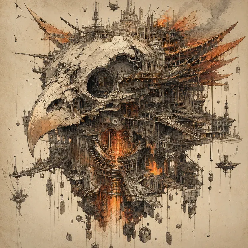 Surreal Architectural Megafusion Art