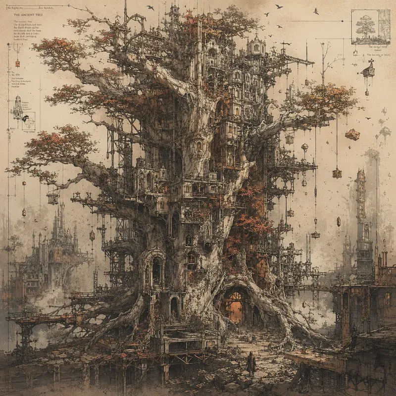 Surreal Architectural Megafusion Art