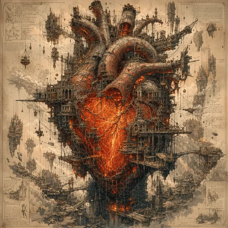Surreal Architectural Megafusion Art