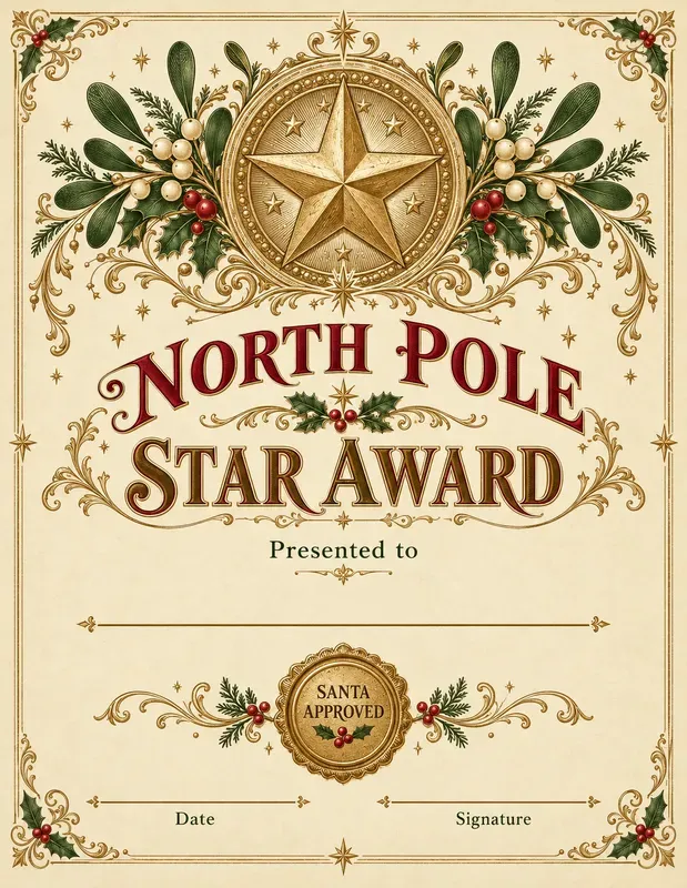 Santa Approved Nice Certificates