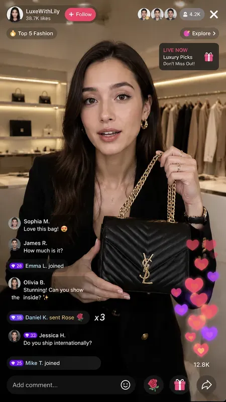 Social Media Live Broadcast Screens