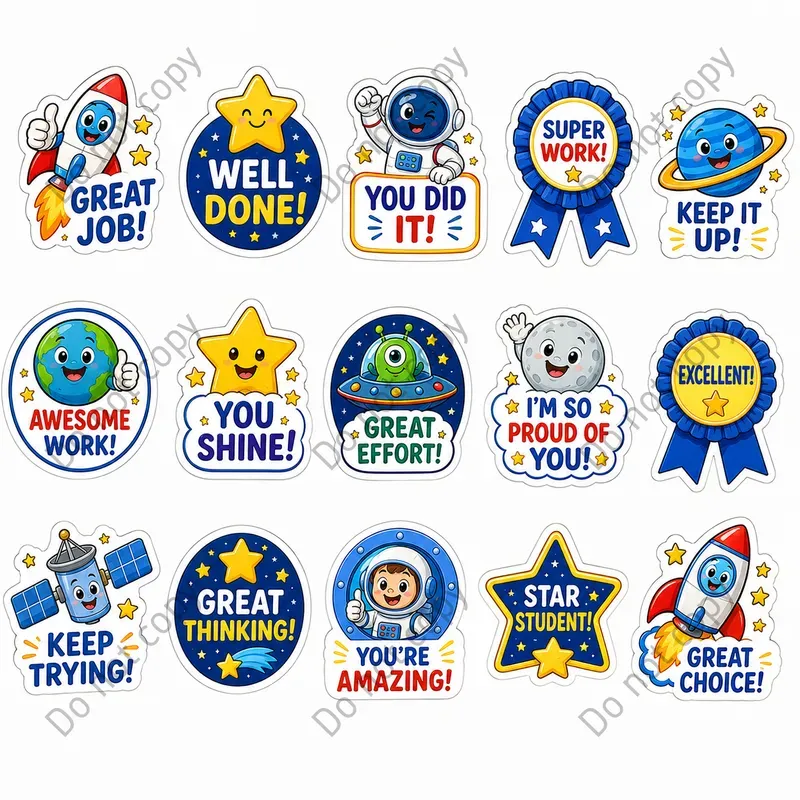 Kids Praise Reward Sticker Sheets