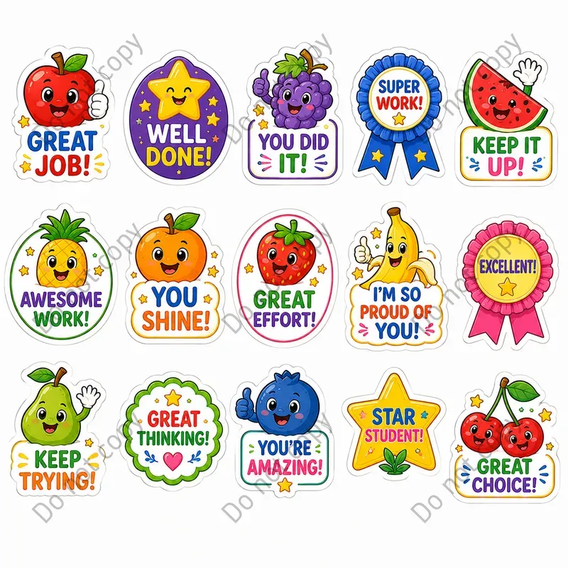 Kids Praise Reward Sticker Sheets