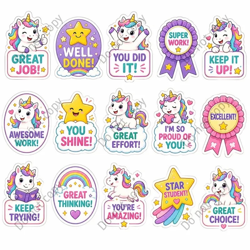 Kids Praise Reward Sticker Sheets