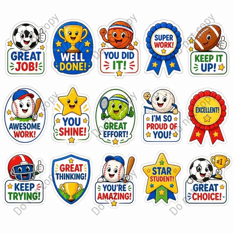 Kids Praise Reward Sticker Sheets
