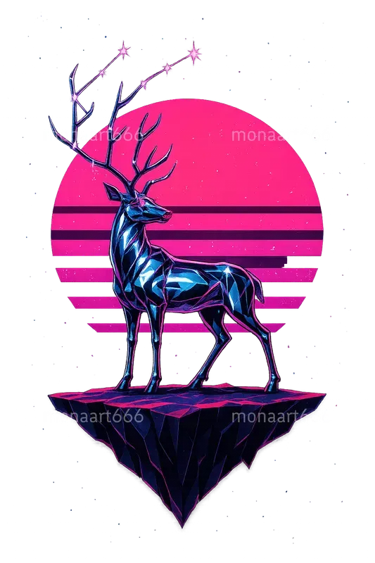 Neon Cosmic Nostalgia