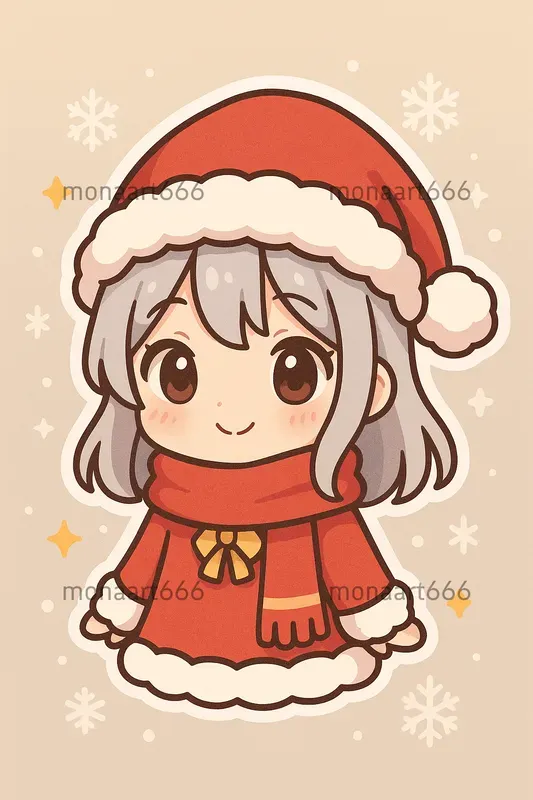 Kawaii Holiday Sticker Generators