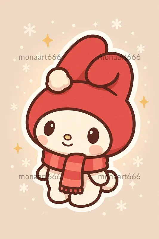 Kawaii Holiday Sticker Generators