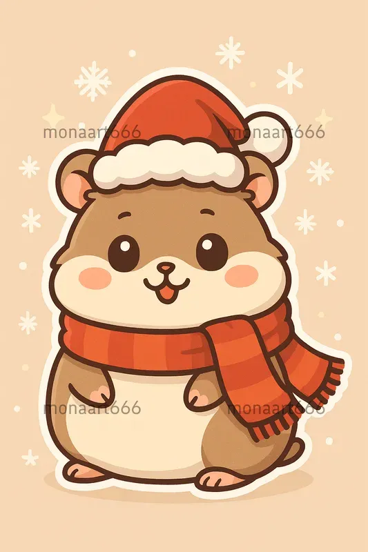 Kawaii Holiday Sticker Generators