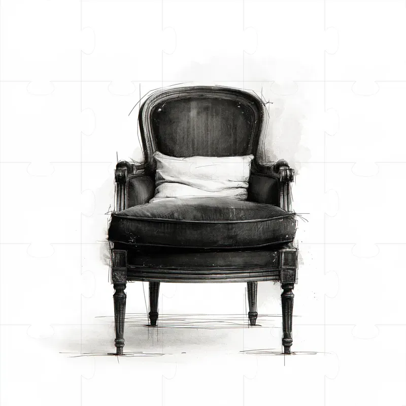 Monochrome Dream Object Sketches