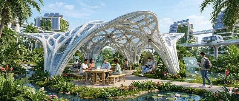 Solarpunk Pavilion Visual Systems