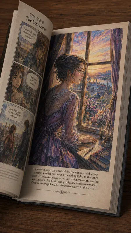 Colorful Comic Book Story Art