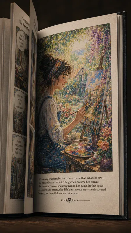 Colorful Comic Book Story Art