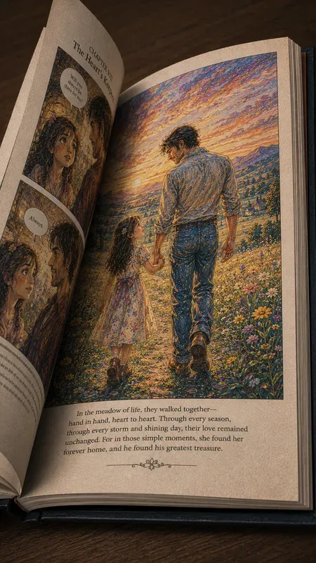 Colorful Comic Book Story Art