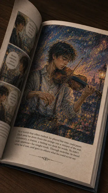 Colorful Comic Book Story Art