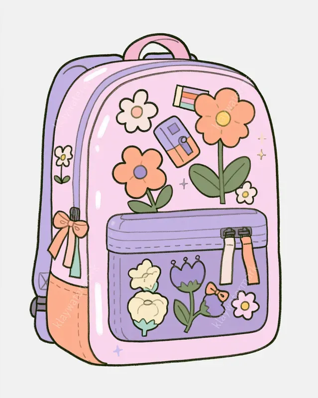 Pastel Coquette Back To School Cliparts