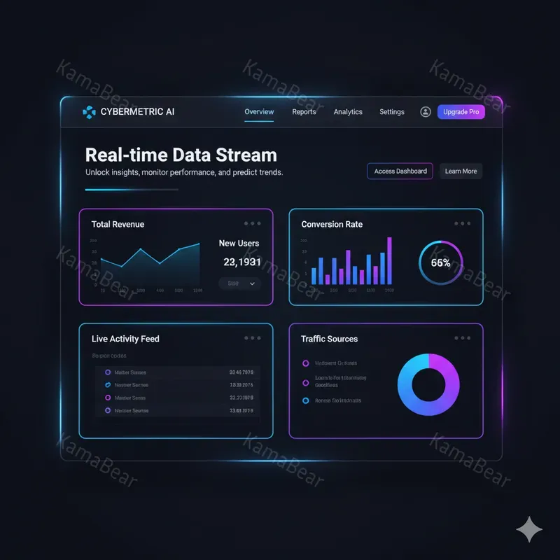 Modern Dark Themed Web Interfaces