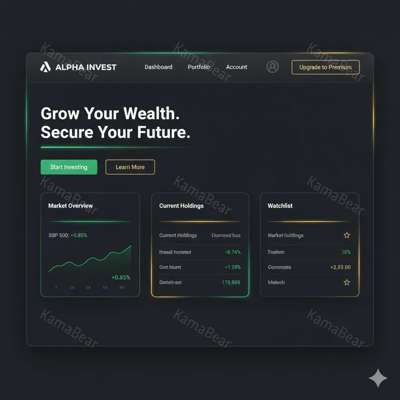 Modern Dark Themed Web Interfaces