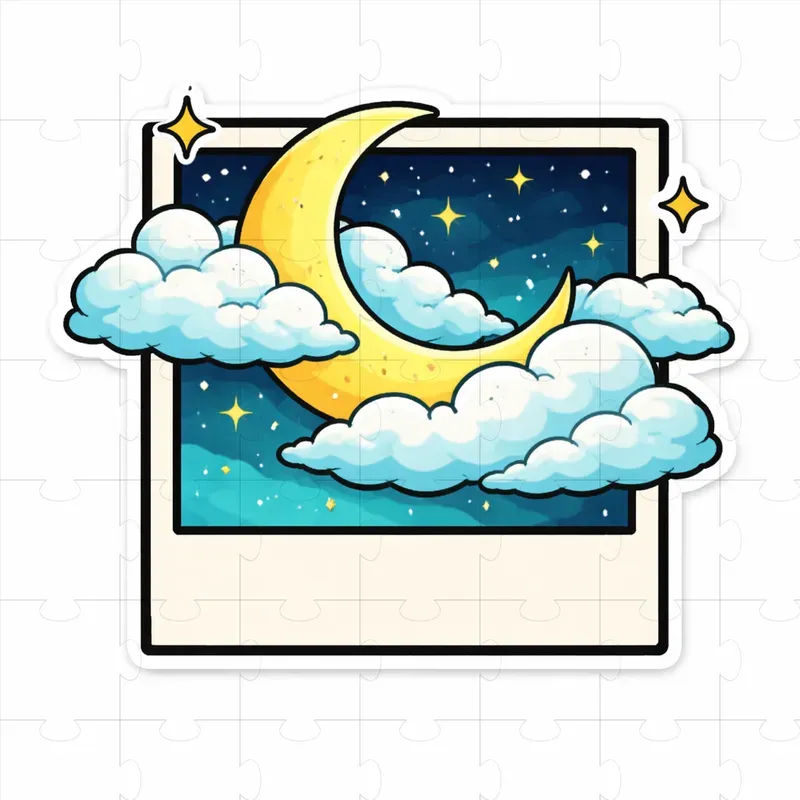 Square Photo Frame Sticker Designs