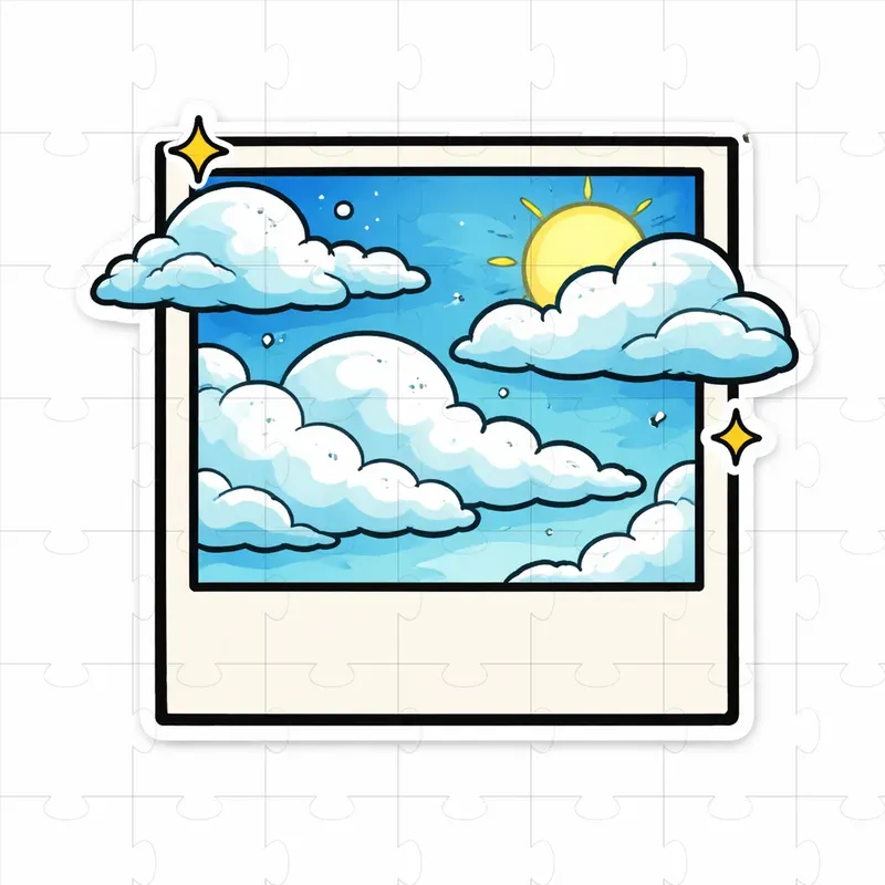 Square Photo Frame Sticker Designs