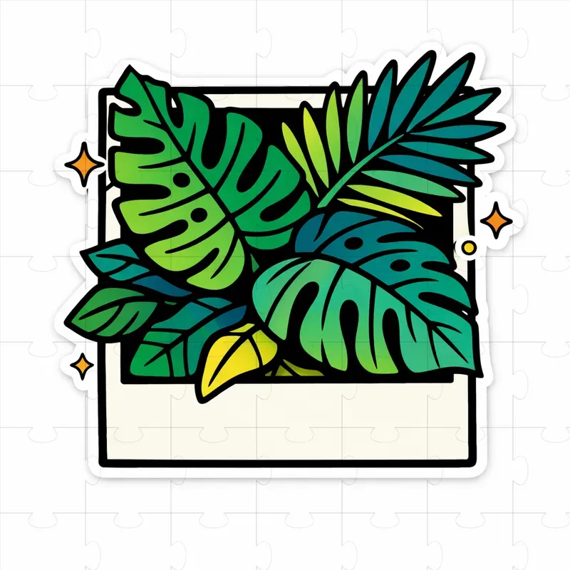 Square Photo Frame Sticker Designs