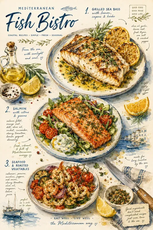 Painterly Recipe Journal Art