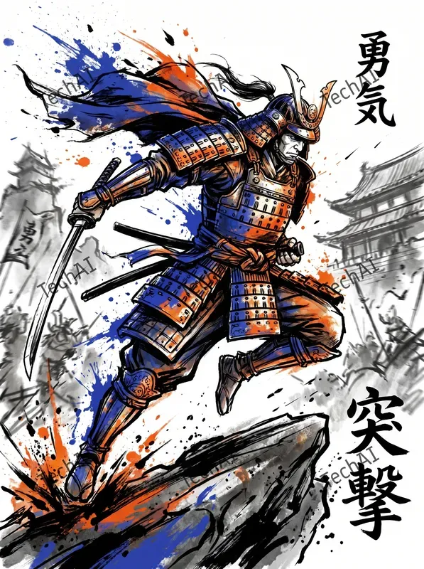 Epic Graphic Novel Battle Art