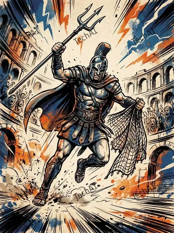 Epic Graphic Novel Battle Art