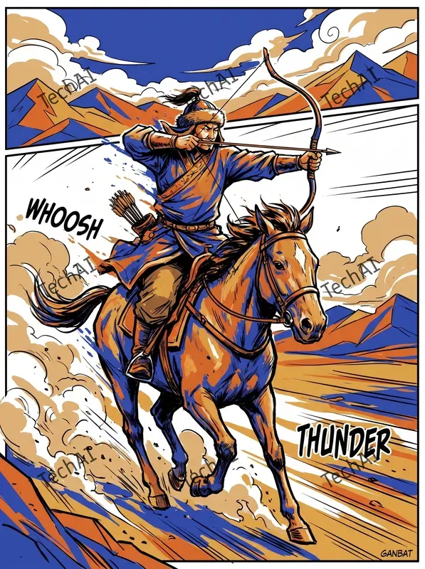 Epic Graphic Novel Battle Art