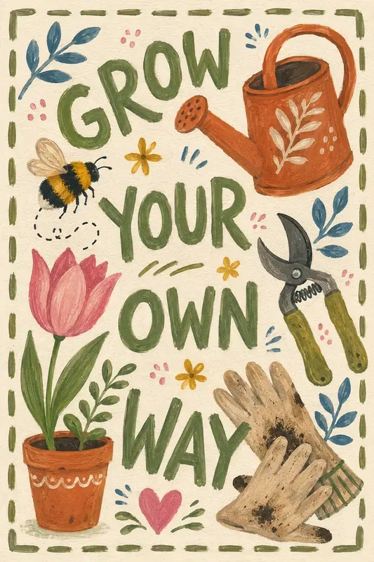 Naive Gouache Lifestyle Posters